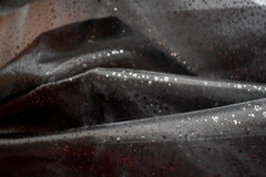 BLACK SPARKLE SHEER ORGANZA POLYESTER FABRIC 2 YARDS X 58″ WIDE