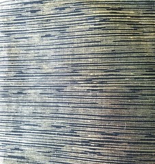 AMAZEBALLS!!! Black Linen Covered w/ Metallic Gold!! Unique, Unusual!