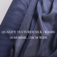 Khaki Vintage Silk Ramie Fabric Dress Shirt Wedding Material Natural Silk Ramee