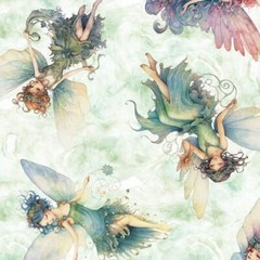 Enchanted By Quilting Treasures – Sage Fairy Toss #30761-Q