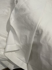 8 Yards 100% Linen Heavy White 90” Wide Hemstitch 8lbs Rare