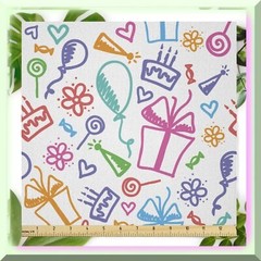 Colorful Celebration Microfiber Fabric 3 Yards