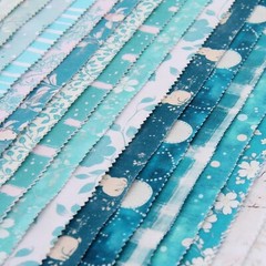 Threadart Cotton Quilting Fabric By The Yard – Vintage – Teal Dots