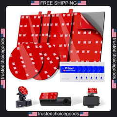 6 Pack Dash Cam Adhesive Pads Car Dashboard Heavy Duty Double Sided Heat
