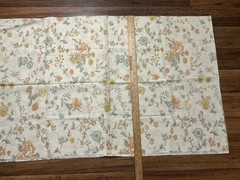 VIP Cranston Print Works Fabric Floral On Cream Cotton Blend 2yds X 44in