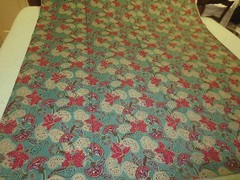 1566. JACOBEAN FLORAL DESIGN Home Decor or Craft COTTON FABRIC – 41″ x 1 7/8 Yds