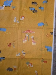 Serengeti Lions Zebras & More Cotton Fabric 56″x45″ Childrens Multicolor
