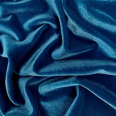 Princess DENIM BLUE Polyester Spandex Stretch Velvet Fabric for Bows, Topknots,