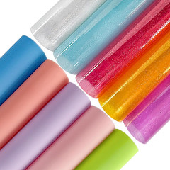 | Clear A4 Candy Color Jelly Vinyl Sheets, 10 Pcs Solid Transparent Vinyl Fabric