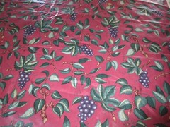 4112. Schumacher WILLIAMSBURG GRAPE DESIGN Polished COTTON FABRIC – 54″ BTY