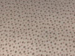 By 1/2 Yd Stars & Circles Tiny Print Neutral Cream Pink Cotton Quilt Fabric BTHY