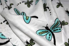 DRAGONFLIES MINKY CUDDLE SMOOTH SILKY PLUSH SEW QUILT CRAFT FABRIC BTY+ PRECUTS