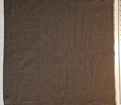 HOMESPUN FABRIC Cotton Brown Plaid 1195 BY THE YARD Free Ship