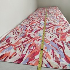Modern Floral Abstract Twill Fabric 59×75″ Woven Polyester Blend