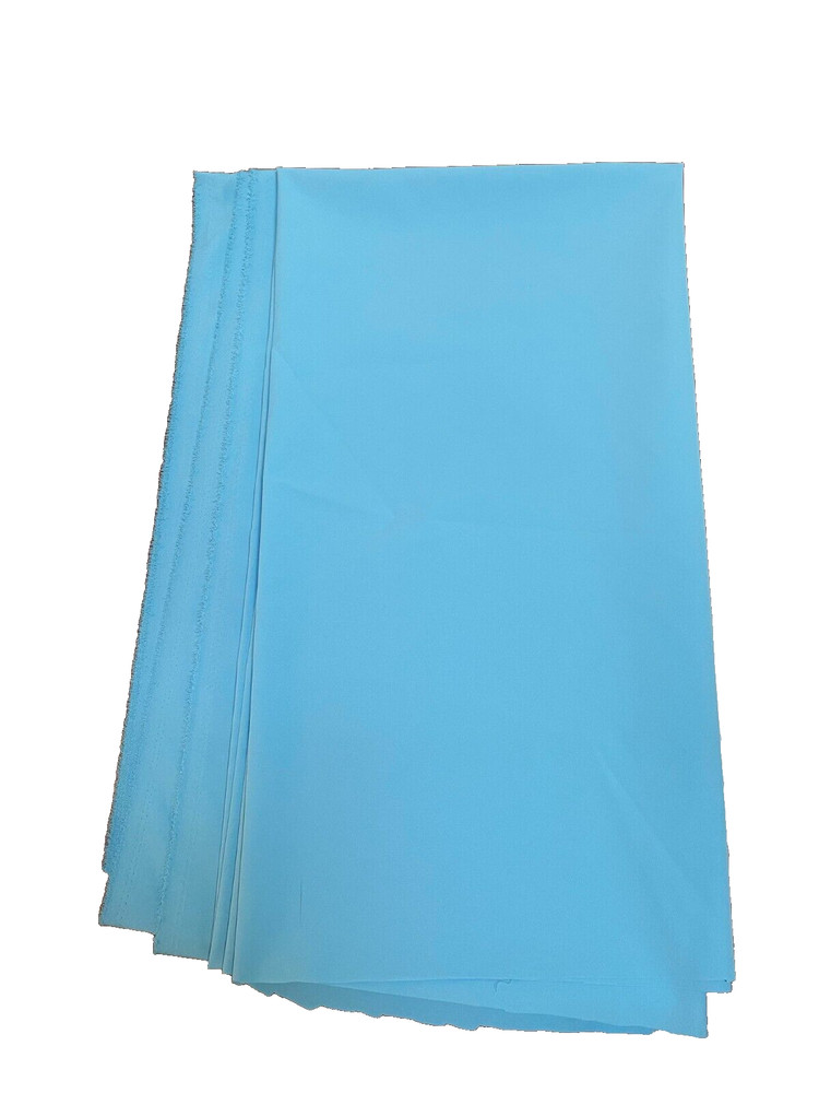 new Light Blue Cotton Sateen Elastic Stretchable FABRIC 45″wide x 78″long 2yards