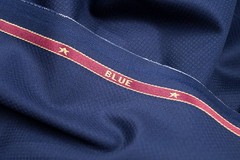 Fratelli Tallia di Delfino Blue Summer Jacket Fabric Birdseye Wool 1.8m 220gr