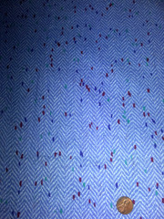 2 Yards Cotton Fabric Blue Tweed Look Sewing Quilt Craft Apparel 72″ x 44″