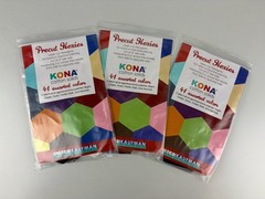 3 Robert Kaufman Fabrics Precut HEXIES KONA Cotton Solids 41 Asst Dark Palette