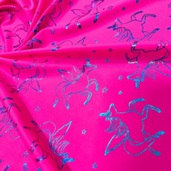 Printed Bright Unicorns 4-way Stretch Fabric 60 “wide Swimsuit Spandex By Yard