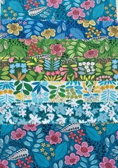 BLOOMING COLOR 2 BY WOLFF PAPER LAYER CAKE FOR BENARTEX 10X10 42PC NIP