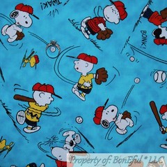 BonEful FABRIC FQ Cotton Quilt Blue Red White American Sport NFL Football Team S