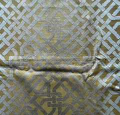 Groundworks Ombre Maze Saffron Designer Fabric Remnant 24″x24″