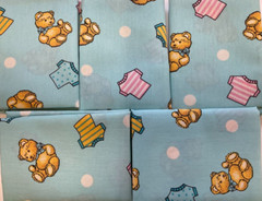 FAT QUARTER BUNDLE OF 5 – BEARS & SHIRTS – FQ678