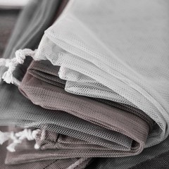 29.5 x 59 Inch White Mesh Fabric Slightly Stretchy for x 59 Inch,