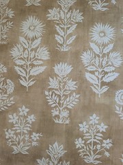 P Kaufmann Floral Batik Sand Fabric 5 Yards