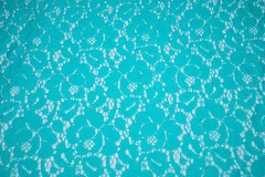 Cotton Nylon Lace woven fabric 58″ Wide beautiful lace Floral soft Minty Green