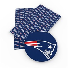 Patriots FAUX LEATHER SHEET 8 ” x 12″ New England FOOTBALL 1061970 LITCHI