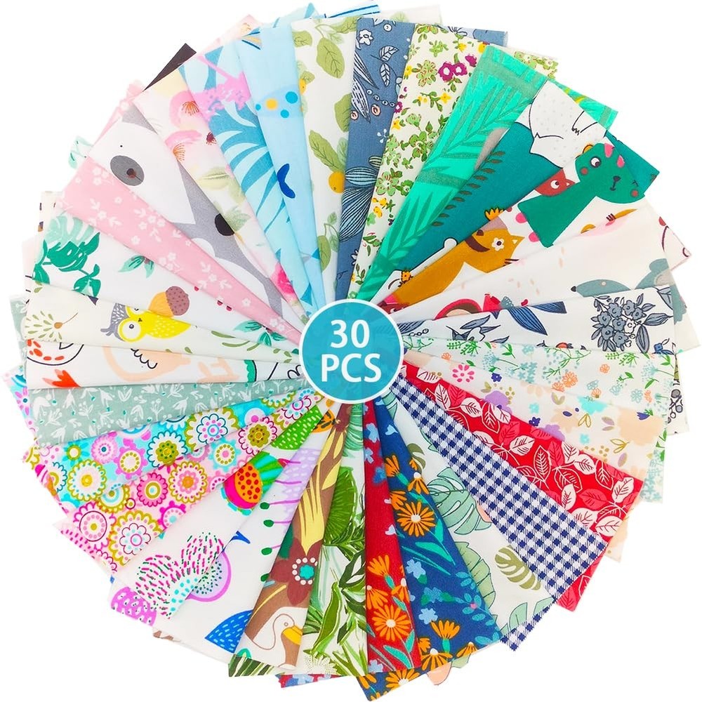 ZGXY Fabric, 30 pcs/lot Top Cotton 8″ x 8″ (20cm x 20cm) Squares Patchwork, P…