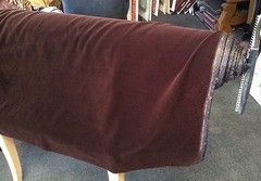 3′ Triple Velvet Fabric – Dark Brown – 45″ wide Acetate/Nylon – crafts,costumes