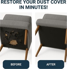 Versatile Black 36-Inch Upholstery Dust Cover – Stretch Fit & Water Resistant