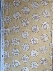 Fabric – “Whimsy” Collection by Fig Tree & Co for Moda Pale Yellow 36” L x 44” W