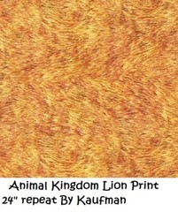 Animal Kingdom Animal Lion Panel cotton quilt fabric by Kaufman 24×44 19868-286