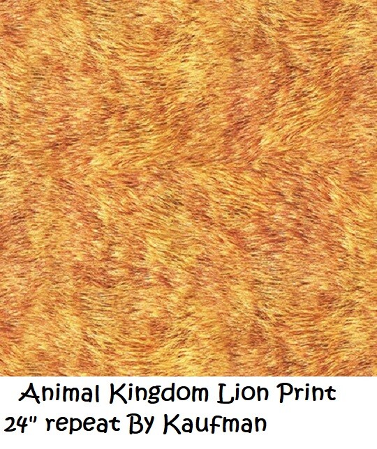 Animal Kingdom Animal Print cotton quilt fabric by Kaufman BTY Lion 19873-286