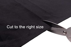 Microfiber Fabric Self-Adhesive Suede Look, Premium 39.4″x59″ 100×150 cm Black