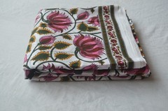 NO TARRIF CHARGES 100% ✅ Floral Hand Print 100%Cotton 4 Yard Fabric ZK-12*