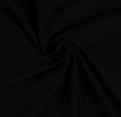 Easy-Care Scuba Knit Black Smooth 60″ Polyester Fabric by the Yard (D334.01)