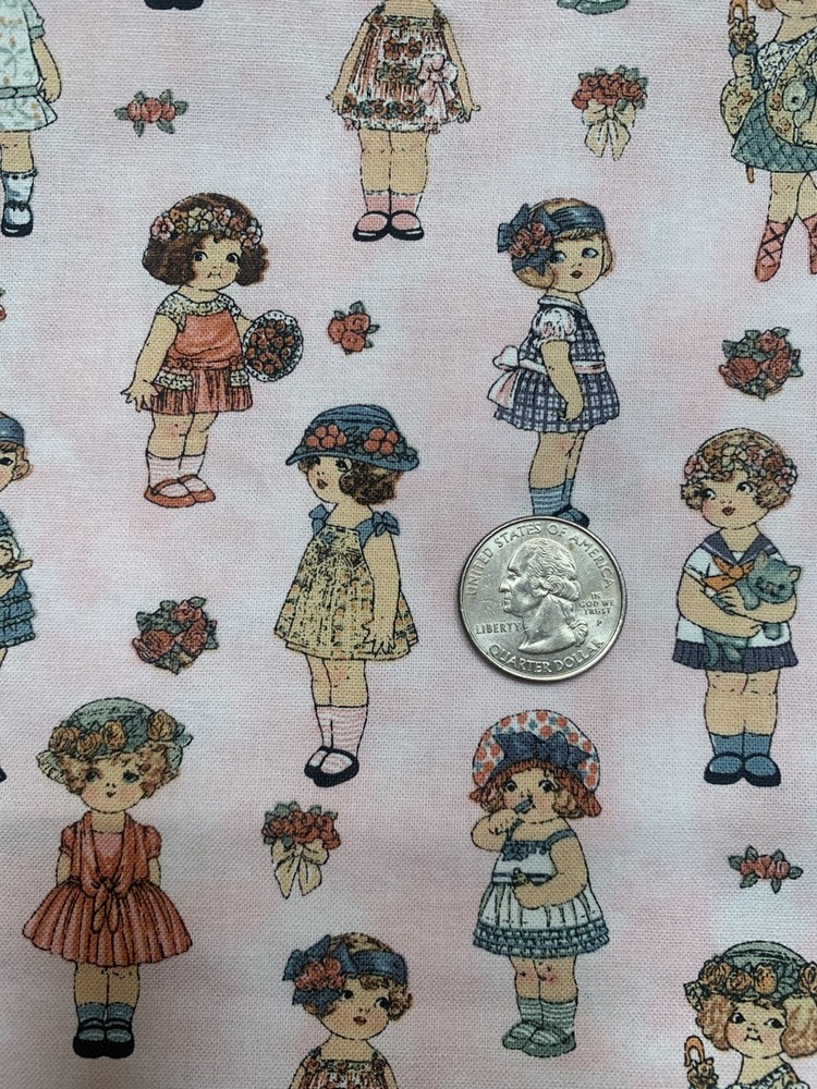 BTHY – Paper Dolls by Sheryl Rae Marquez for Windham Fabrics Cotton Fabric