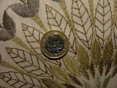 3.4 Metres iLiv Ophelia Thyme Embroidered Fabric Curtain Upholstery Cushion