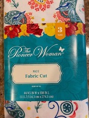 NIP The Pioneer Woman OOP MAZIE 3-Yard Fabric Cut (44/45″ x 108″) 100% COTTON