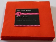 charm pack Orange Blaze Solid MDG 48 five inch squares