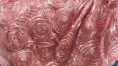 Coral Satin Rosette Fabric 52″ Wide Sold By The Yard