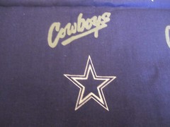 DALLAS COWBOYS NFL 100% COTTON Blue White Star 1994 BTY x 60