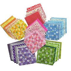 Cotton Quilting Fabric Squares, 42 Piece, 5×5 Inch, Pre-Cut | Floral Patchwor…