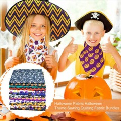 Halloween Cotton Fabric Decor Charm 40 Pcs Pack Lot 5″ SQUARES Quilting Pre-Cut