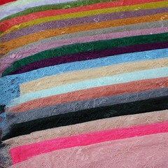 42 Colors Available Subtle Thin Quality Eyelash Chantilly Lace Fabric for Skirt