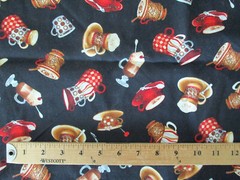 SMALL SPECIALTY COFFEE CUPS ESPRESSO ICED DRINKS BAR COTTON FABRIC FQ